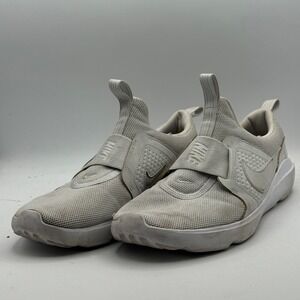 Nike Go FlyEase Shoes Mens Size‎ 10 White Slip On Sneaker DJ1001-001 Easy Entry